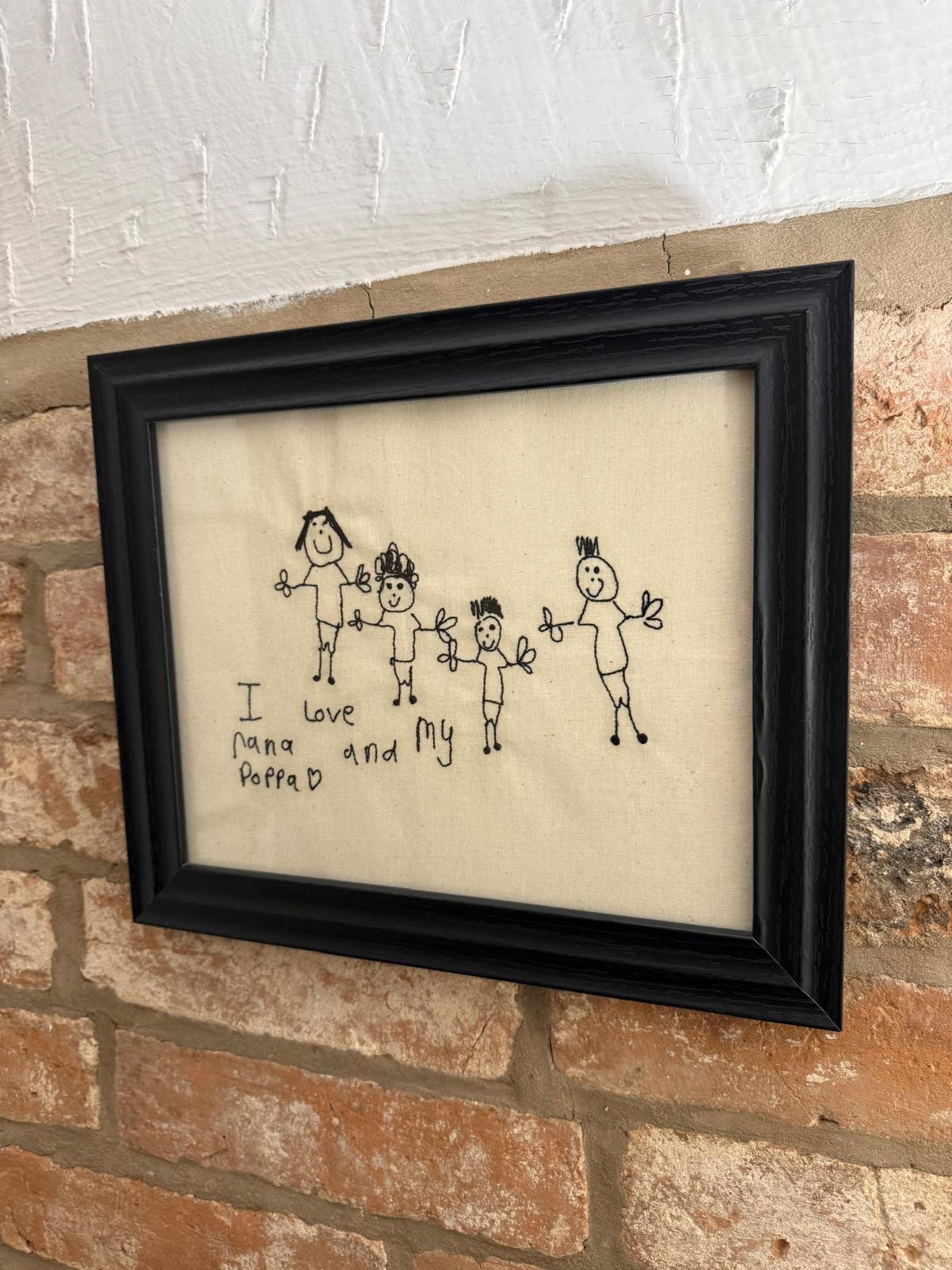 Embroidered Handwriting Artwork