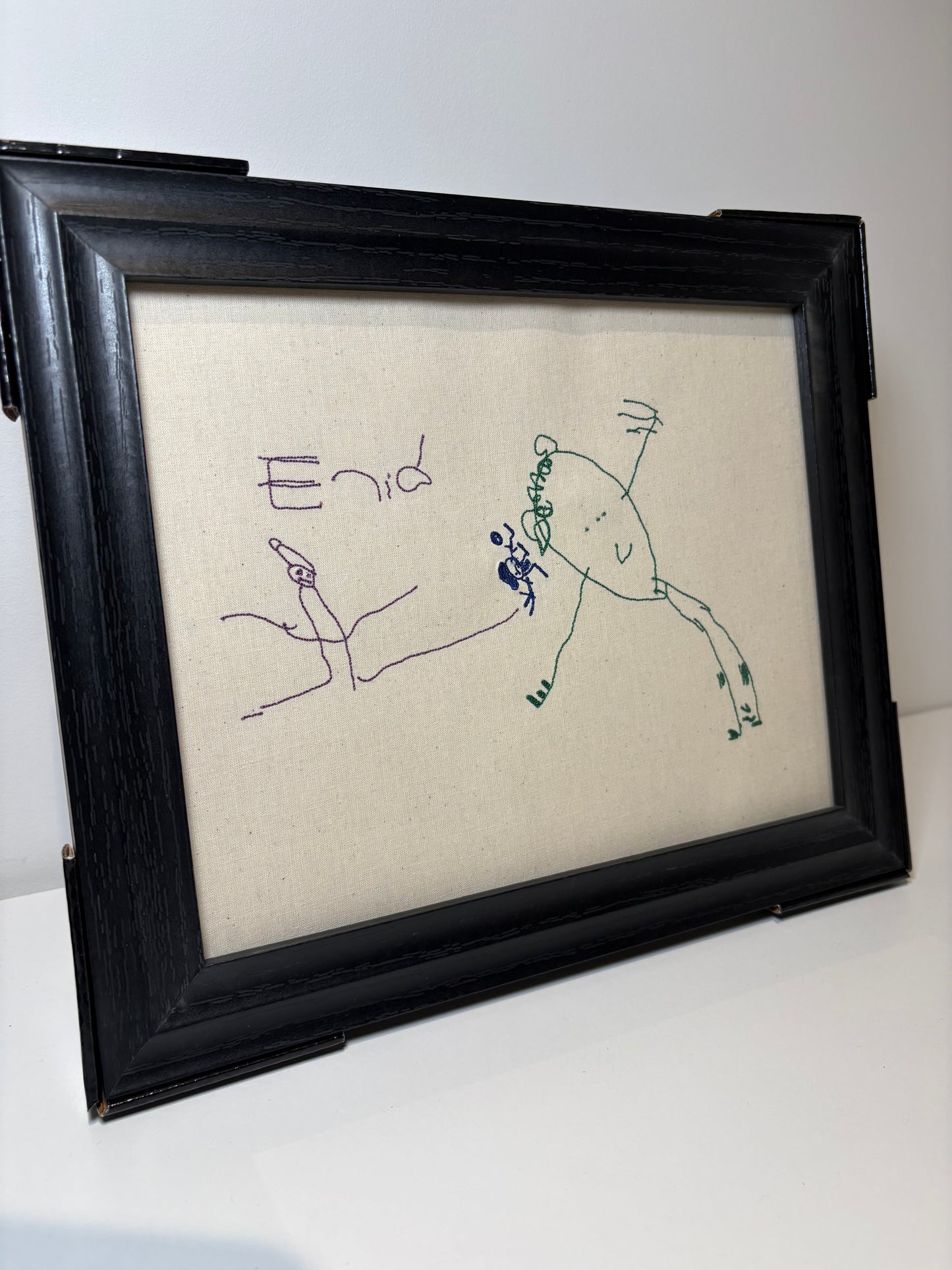 Embroidered Handwriting Artwork