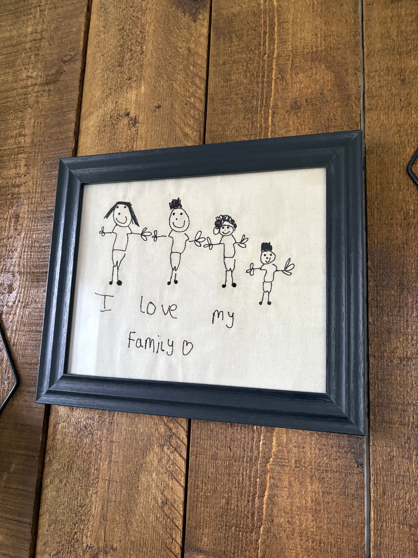 Embroidered Handwriting Artwork