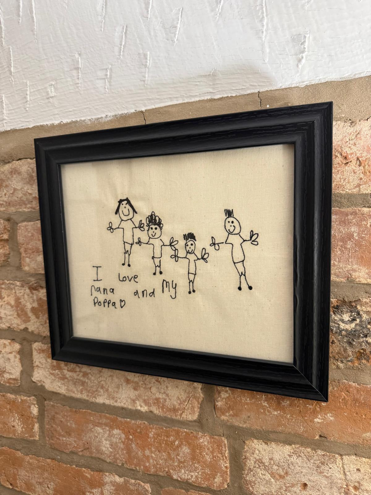 Embroidered Handwriting Artwork